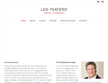 Tablet Screenshot of leoteatero.com